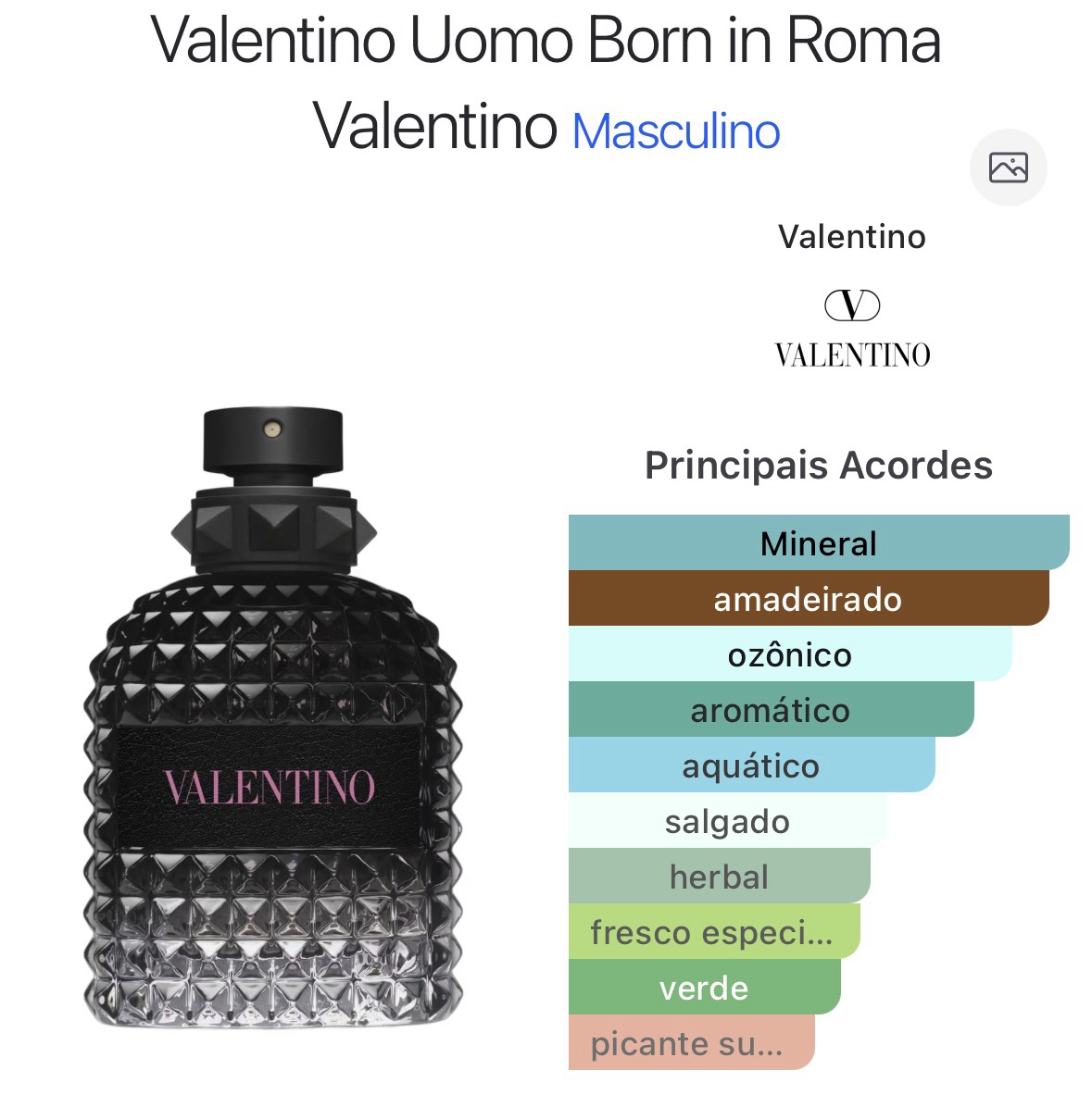 Valentino UOMO Born In Roma EDT - Decant - Imagem 2